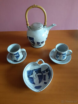 Přátelská keramická souprava s motivem koček