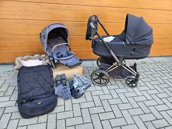 Cybex Priam / RoseGold / Simply Flowers / Lux Deep Black