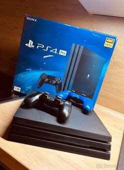Sony PlayStation PS4 PRO 1TB (CUH-7216B)-2x ovladač, komplet
