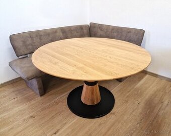 Sleva - Nový rozkládací stůl dub masiv 130+40 cm