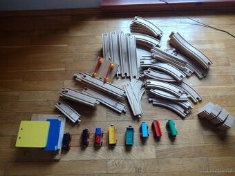 Dřěvěné koleje + doplňky