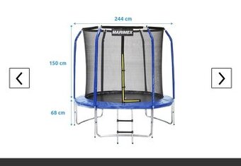 Marimex trampolína 244 cm ochranná síť schůdky