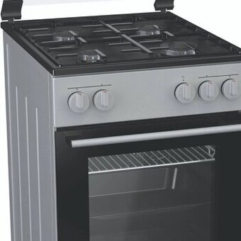 NOVÝ - Stříbrný plynový sporák MORA P 162 AS