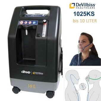 Kyslíkový koncentrátor DeVilbiss Compact 1025KS - 10l
