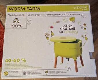 Kompostér Urbalive worm farm na balkon, nebo do interiéru
