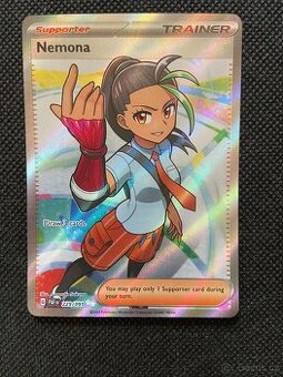 Pokémon karta Nemona 229/091 – Full Art Trainer