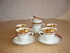 Kávový servis - zlacený