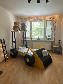 Dětská postel Bagr