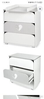 Krásná komoda s přebalovacím pultem