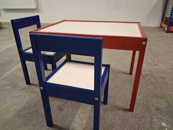 Detska stul a zide ikea