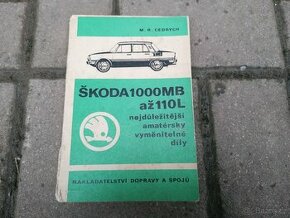 Predám kniha Škoda 1000MB- 110L amatérsky vymeniteľné diely