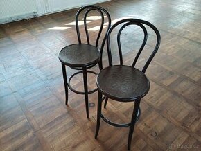 2 barové židle černé
