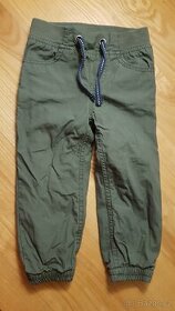 Zateplene kalhoty zelene 18-24M