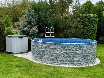 BAZÉN AZURO VARIO V1 STONE 3,6M VČETNĚ VŠEHO POTŘEBNÉHO