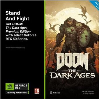 DOOM: The Dark Ages Premium Edition. RTX 50xx verze.