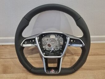 AUDI A6 C8 Q8 S8 SQ8 VOLANT kozeny zkoseny perforovana koža
