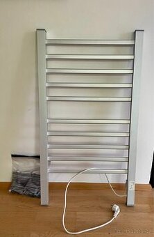 Elektrický topný žebřík Olpe stříbrný, 150 W, 95 x 53 cm