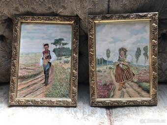 2x obraz Krojovaní 29x39cm