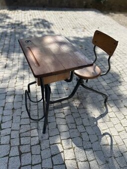 Retro školní lavice - 1