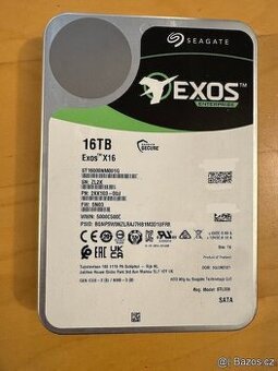 Seagate Exos X16 16TB - HDD, 7200ot, SATA3, záruka