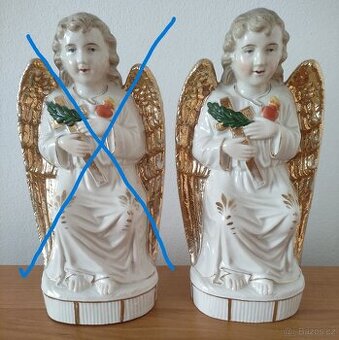 Porcelánový anděl.
