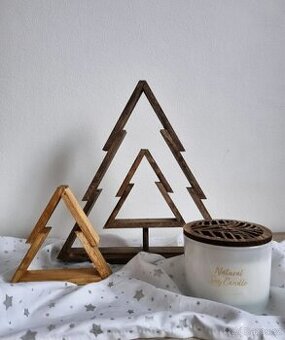 Dřevěný vánoční stromek