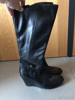 Celokožené jarní kozačky italské Ramalho