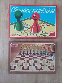 2x deskové hry - Člověče nezlob se a Šachy