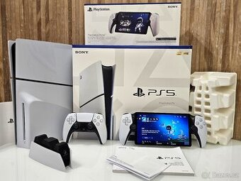 PLAYSTATION 5 SLIM s MECHANIKOU + PLAYSTATION PORTAL REMOTE