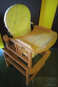 Prodej dětské dřevěné multifunkční jídelní židličky