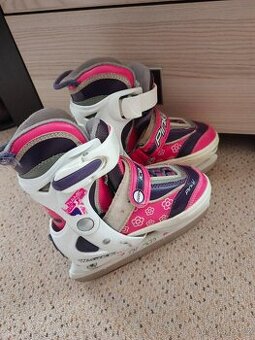 Dívčí lední brusle roztahovací velikost 28-31 plně funkční