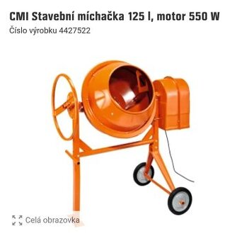Míchačka CMI 125l