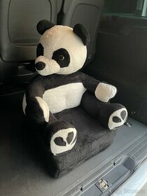Dětský plyšový rozkládací gauč Panda