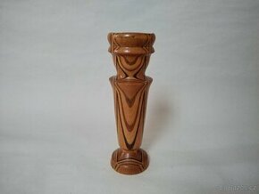 Retro dřevěná váza dekorativní 1