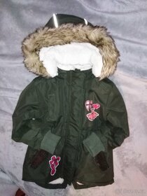 Dívčí zimní bunda kabát parka 104