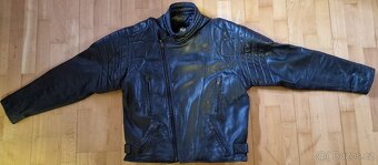 Kožená motorkářská bunda a kalhoty ve velikosti 2XL (56)