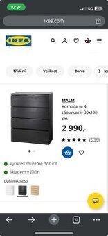 Komoda 4 šuplíky - 1