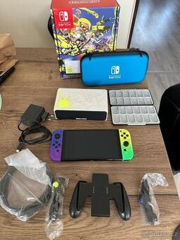 Nintendo switch OLED (limitovaná edice Splatoon 3) TOP STAV