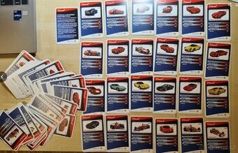 Sběratelské karty SHELL, komplet 24 ks + 3 nekompletní sady