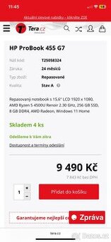 Notebook hp probook 455 G7