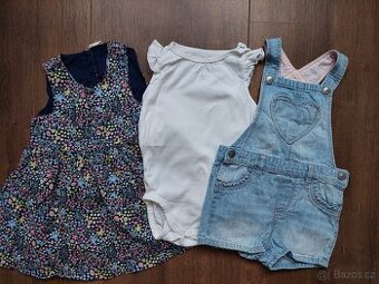 Letní dívčí set H&M, vel. 86, 12-18 měsíců
