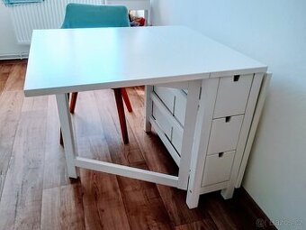 Jídelní stůl rozkládací bílý IKEA NORDEN