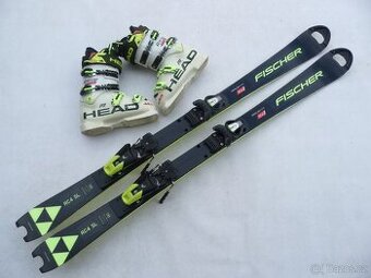 330. Lyže FISCHER - 135 cm (2023) + boty HEAD 38 eu - set