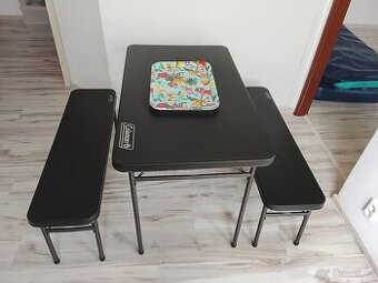 Skládací set stůl a dvě lavice