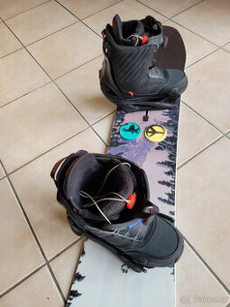 BURTON snowboard 140 + vázání + boty 42 STEP-ON