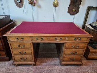 LUXUSNÍ STAROŽITNÝ PSACÍ STŮL - PROSTOROVÝ