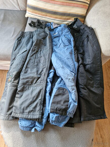 Podzimní a zimní kalhoty vel. 110 , 116 či 5 až 6 let , 3ks