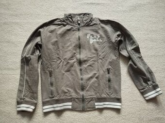 Šedá bavlněná mikina Hema vel. 158