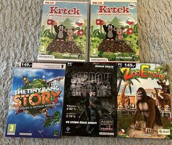 Hrané PC hry z kolekce TopCD, cena za vše