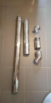 Nerezové komínové trubky ke kotlu na pelety 80 mm